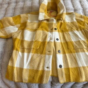 Woolrich Yellow and White Plaid Jacket